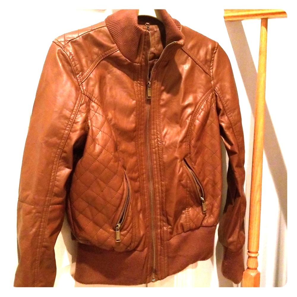Faux leather jacket
